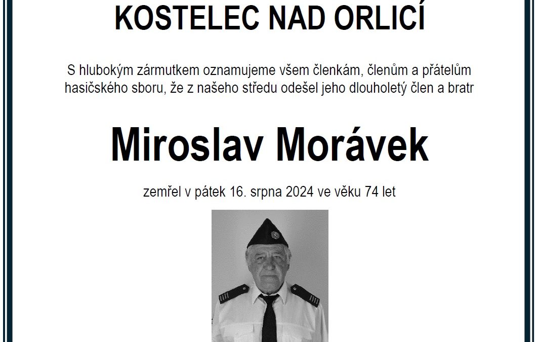 Zemřel Miroslav Morávek