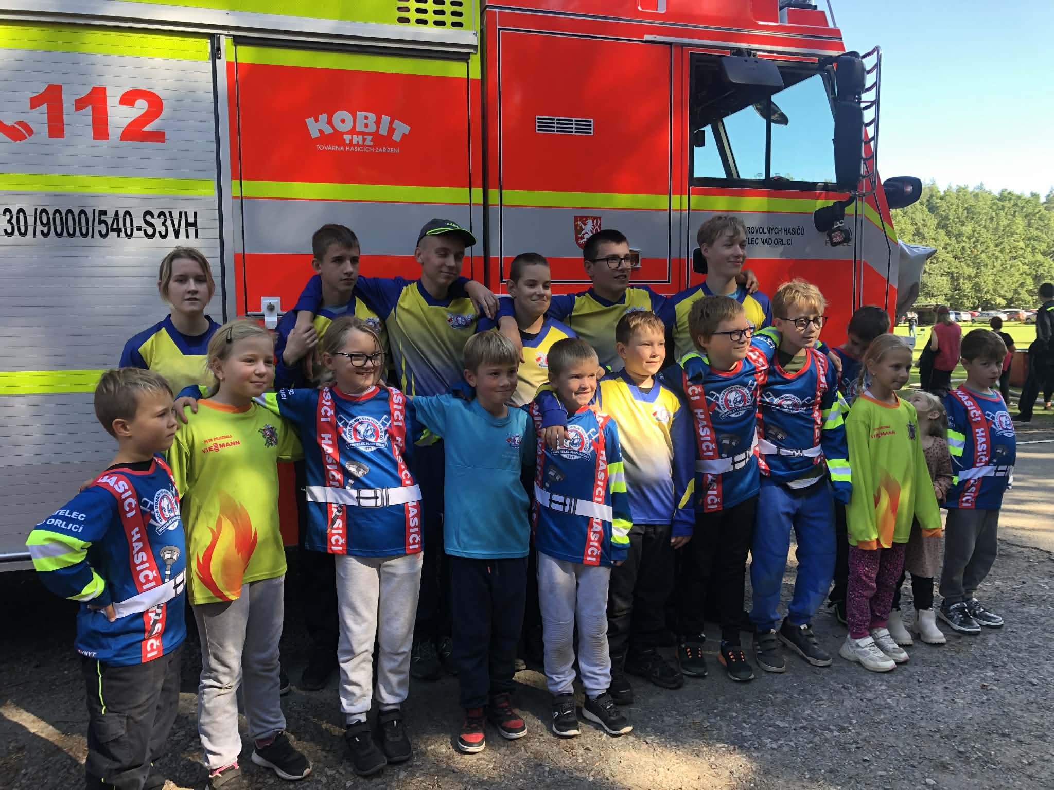 Podpora z Královehradeckého kraje a Města Kostelec nad Orlicí pro naše mladé hasiče